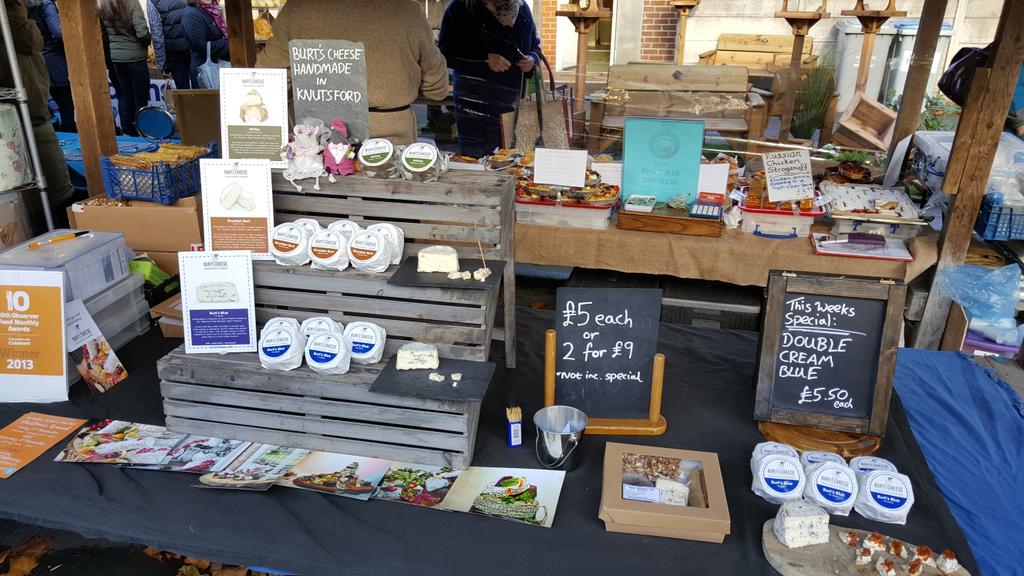 Some of our fantastic double cream blue for Urmston Artisan Market today...