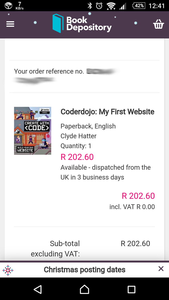 davidcampey's tweet image. Just ordered a copy for the @afrolabs dojo, looking forward to reading and sharing, thanks @CoderDojo :D