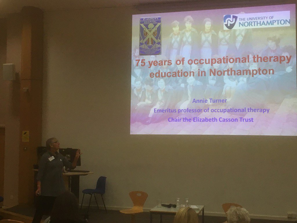 AdamsM_J's tweet image. #75yrsOT #StAndrewsOT prof Annie Turner celebrating our great OT heritage #ValueOT @StAndrewsOT