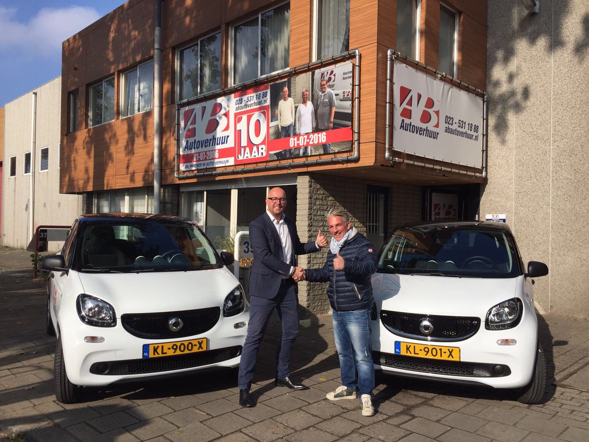 Nu bij AB een ( kleine )Mercedes huren? Yes Smart Forfour  € 48,- p.d. 😀