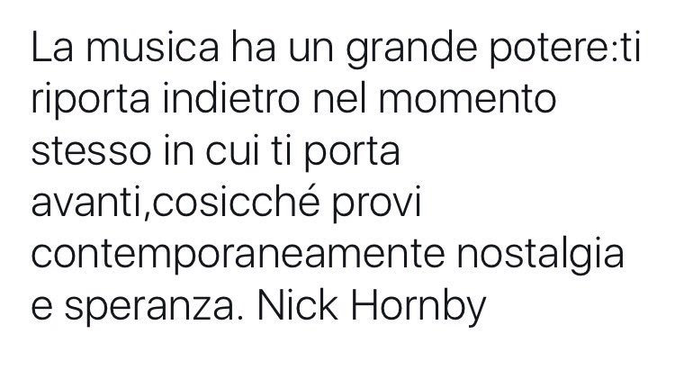 fandrama11's tweet photo. La musica...potessi assaporarla pienamente adesso https://t.co/kDFpShMFPN