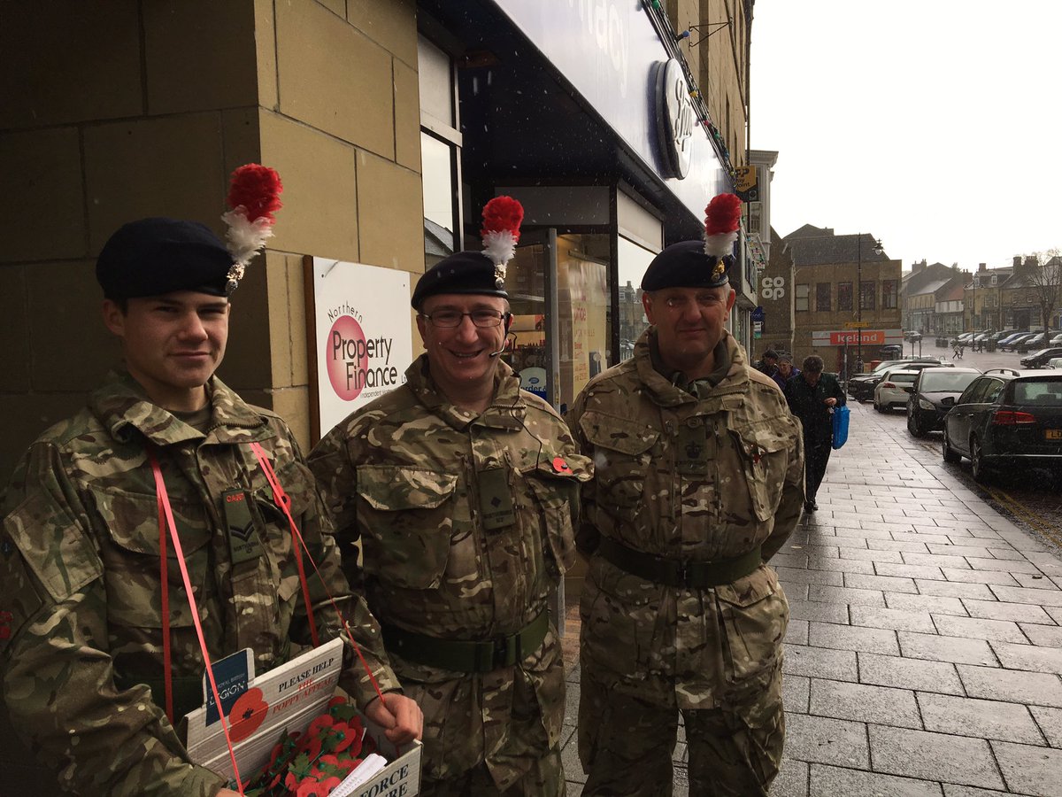 NorthumbriaACF's tweet image. Go Team Alnwick! TY @Morrisons for free coffee! Much appreciated on this cold day! #ACFRemembers #poppython
