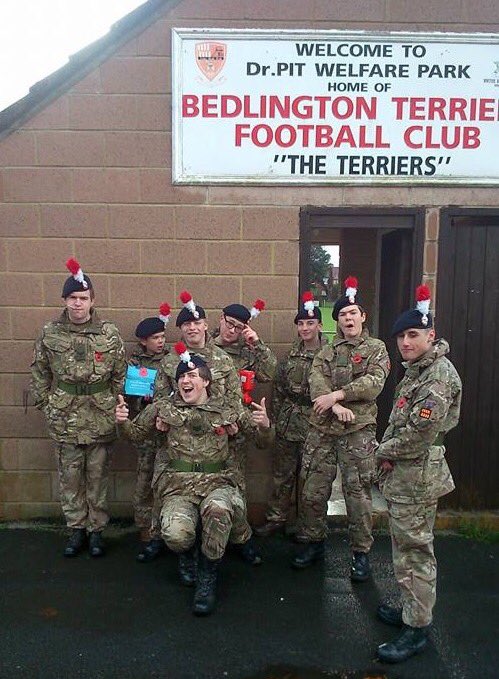NorthumbriaACF's tweet image. Battered by the weather, but still smiling are reps from Bedlington, Cramlington, Guide Post and Morpeth. #ACFRemembers #poppython
