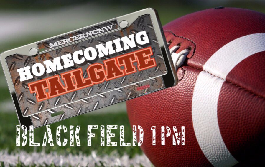 MercerNCNW's tweet photo. Join us for our Homecoming Tailgate on Black Field! We have snacks, drinks, and Mercer Bears eye blacks for our members! https://t.co/qjJWCIGGS4