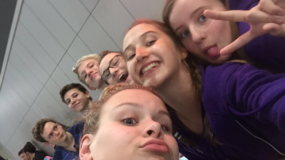 AbbieWhiting's tweet photo. Full team support tonight 💜@westnorfolkswim #RetweeetPlease https://t.co/UyzFNHXZZc