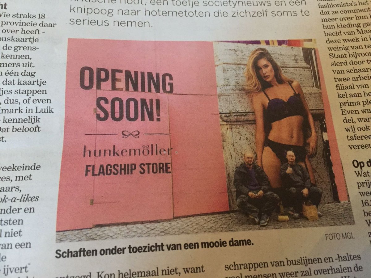 Well, everybody has to know by now! Just a few more weeks😍🎀 #newstore #flagship #Hunkemoller #excited