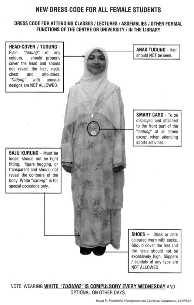 tawe1617's tweet photo. SISTERS' attire for classes &amp; office hours in CFSIIUM @CFS_IIUM @Cfs_iiumPJ @fsccfsiium @fsccgambang @mrcccfsiium https://t.co/soCo0wf6Sy