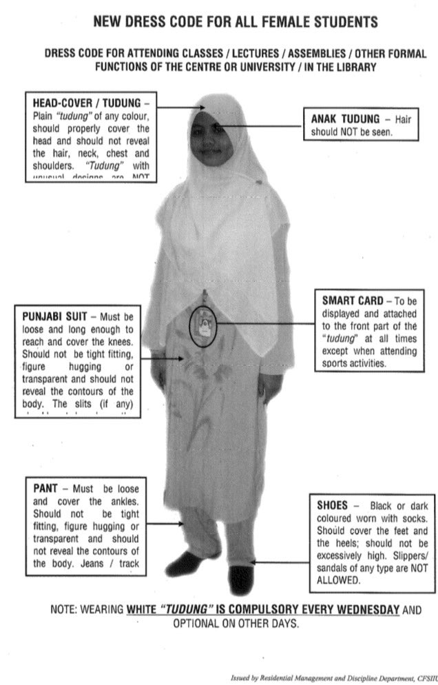 tawe1617's tweet photo. SISTERS' attire for classes &amp; office hours in CFSIIUM @CFS_IIUM @Cfs_iiumPJ @fsccfsiium @fsccgambang @mrcccfsiium https://t.co/soCo0wf6Sy