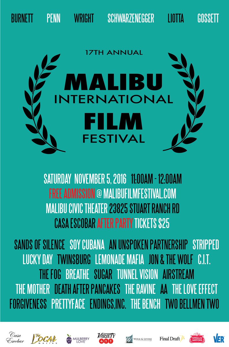 MalibuFilmFest's tweet photo. #Vote now for your favorite film @MalibuFilmFest Tweet #MalibuFilmFestival plus the “title of film” @MalibuFilmFest https://t.co/VTu4MLIxJL