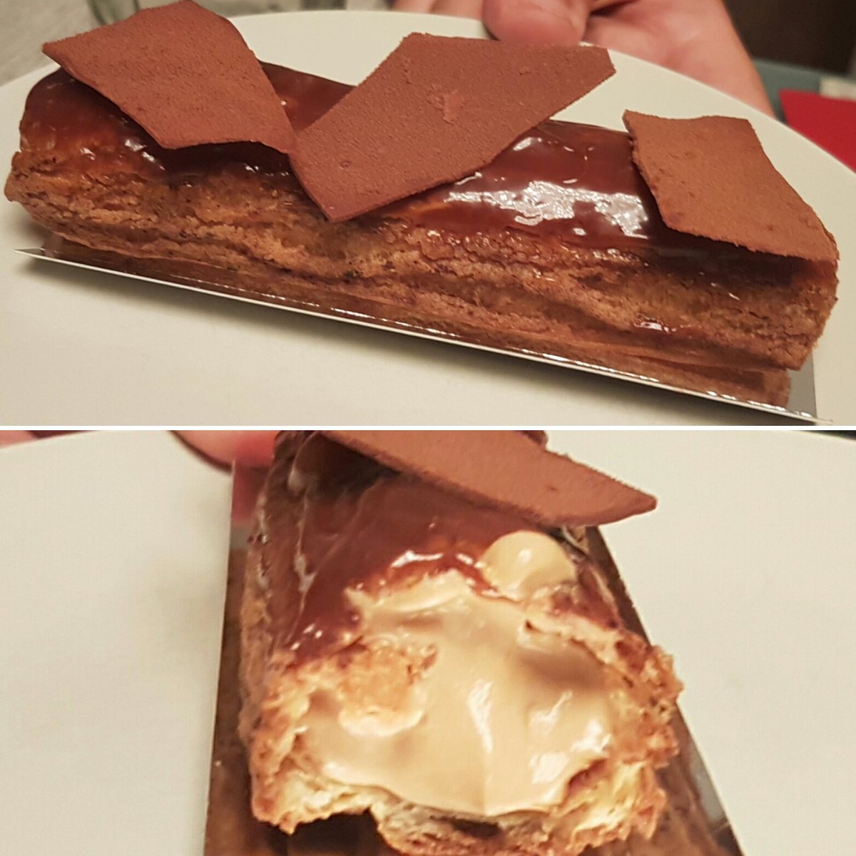Suite de la journée #eclair avec l'éclair #caramel beurre salé  <a href="/UnDimancheParis/">Un Dimanche à Paris</a> ...Sans nul doute proche de la perfection #Nicolasbacheyre