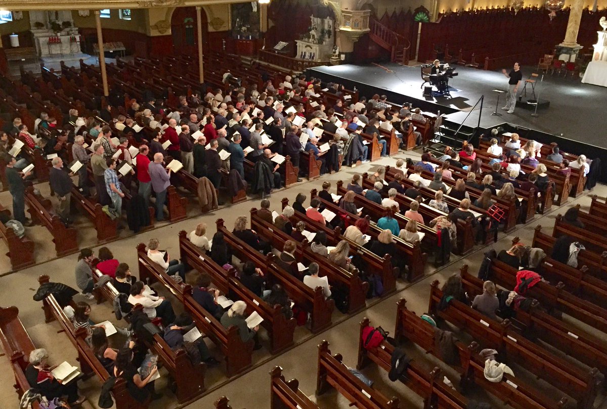 Rehearsal #Mozart #Requiem in Montreal. Next concert, Nov. 26 at ND Basilica in Ottawa. ottawaclassicalchoir.com <a href="/CHEOhospital/">CHEO hospital</a>