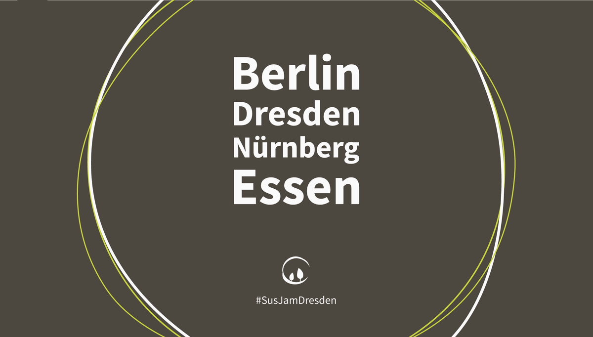 SusJamDresden's tweet photo. Part of the @GSusJam idea! Hello german jammers! :)
@WeltretterJam @Jam_Berlin &amp; Essen!

#GSusJam #ThinkGlobal
#SusJamDresden https://t.co/HJnIl7C33w