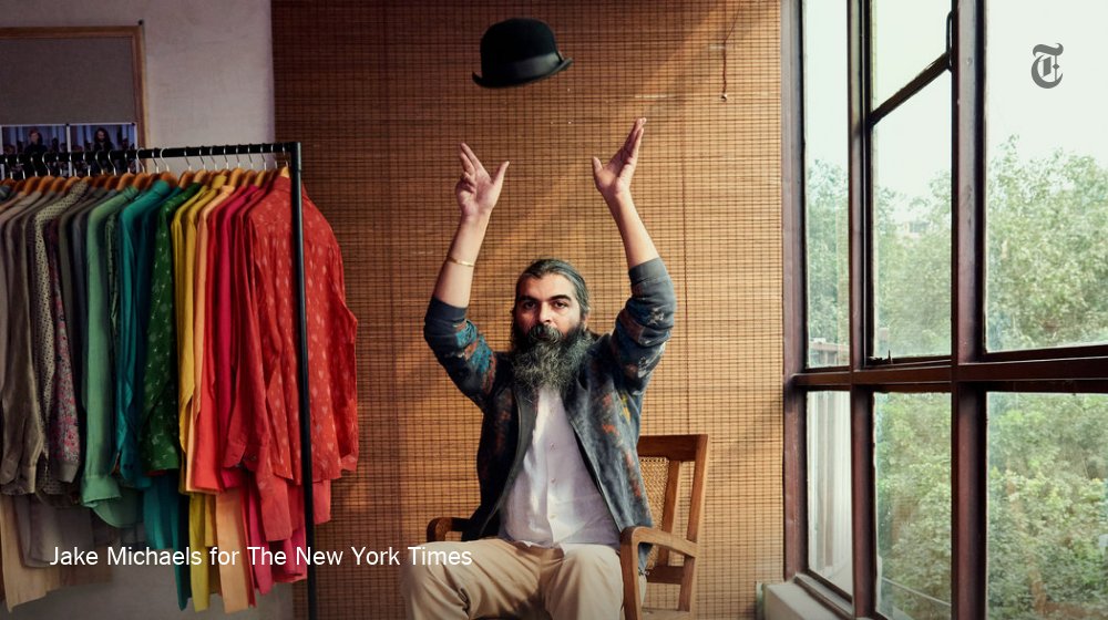 NYTFashion's tweet image. His specialty is understated modern styles made with wondrous Indian craftsmanship. nyti.ms/2evFbea