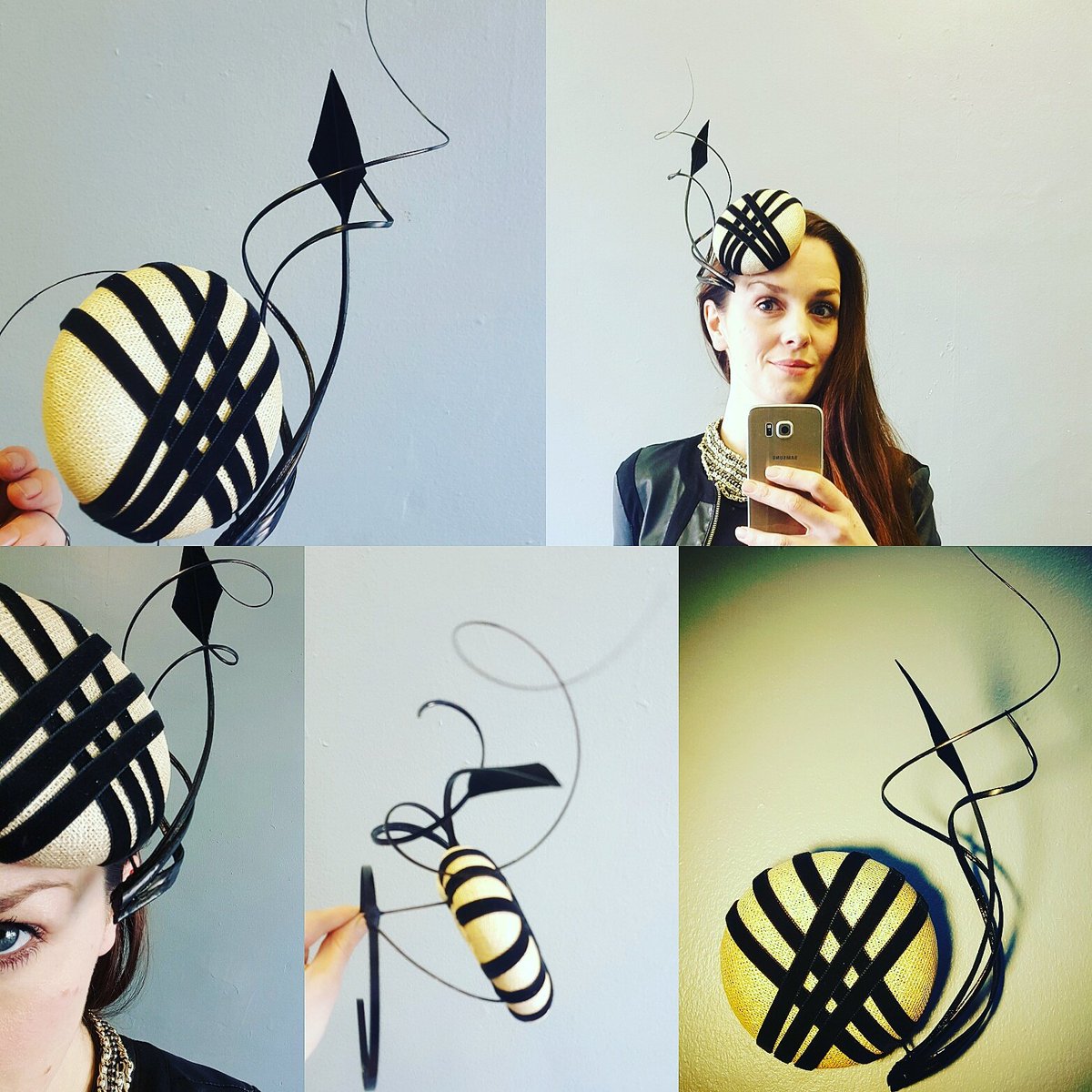 MKearnsdesigns's tweet image. Raging I'm missing #galwayfashiontrail but busy making new rental for @MKearnsdesigns,Vicar st,Tuam #Galway #fashion #hatrental #milliner
