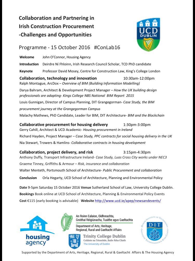 ConLab16's tweet image. Programme of speakers #conlab16