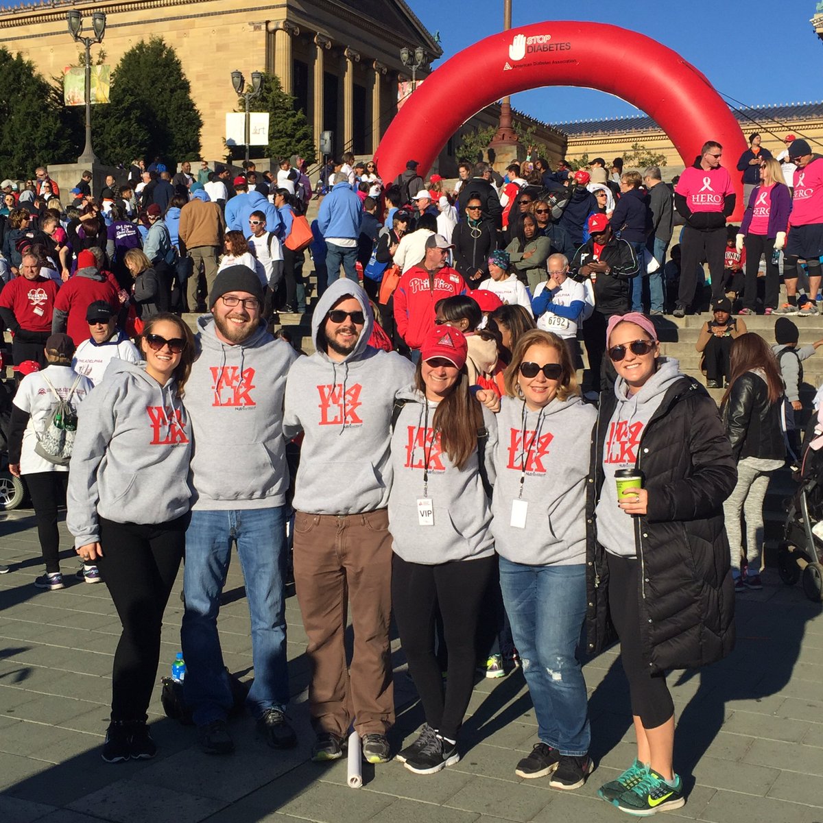 DawnZier's tweet photo. #TeamNutrisystem once again coming together to support #diabetes awareness in our local community. #StepOutPhilly https://t.co/0D4xkJNRJW