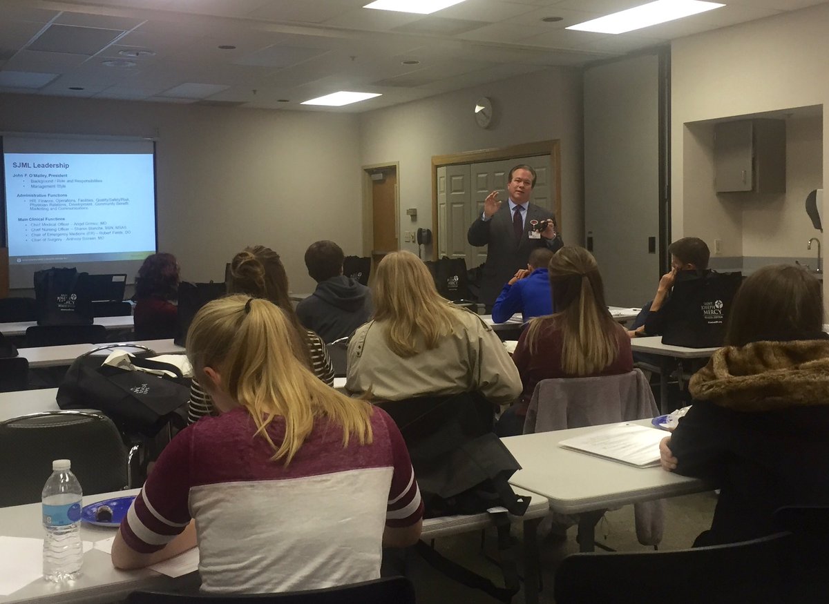 SJML President, John O'Malley speaks to area students as part of Leadership Livingston Youth Program.