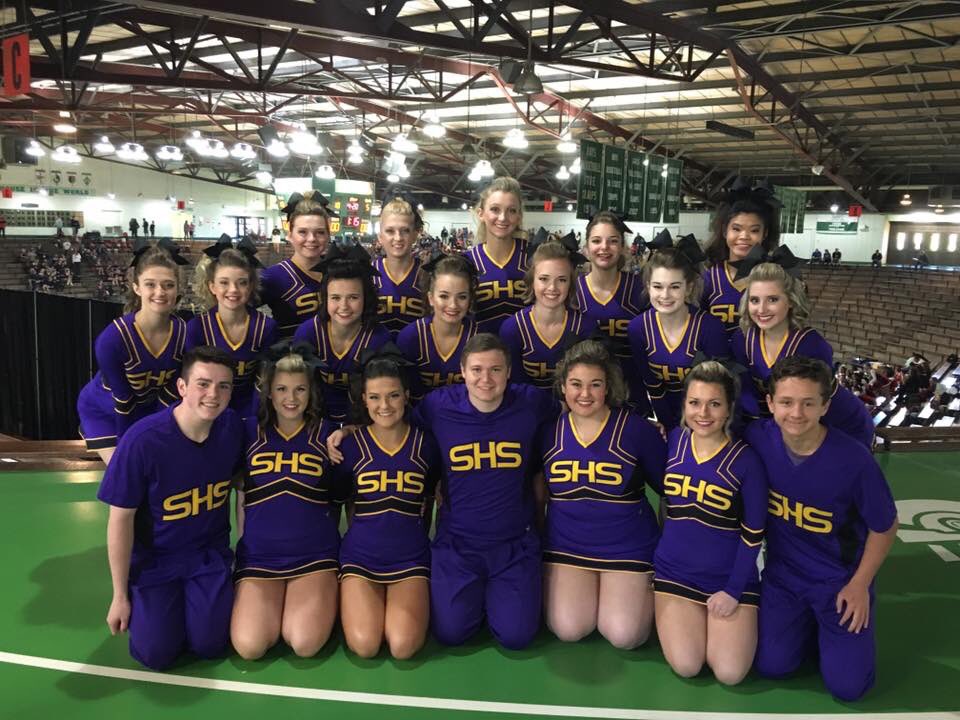 sburgcheer's tweet photo. SHS had a great Time Out performance this morning at New Castle High School! https://t.co/QGW52MUI2q
