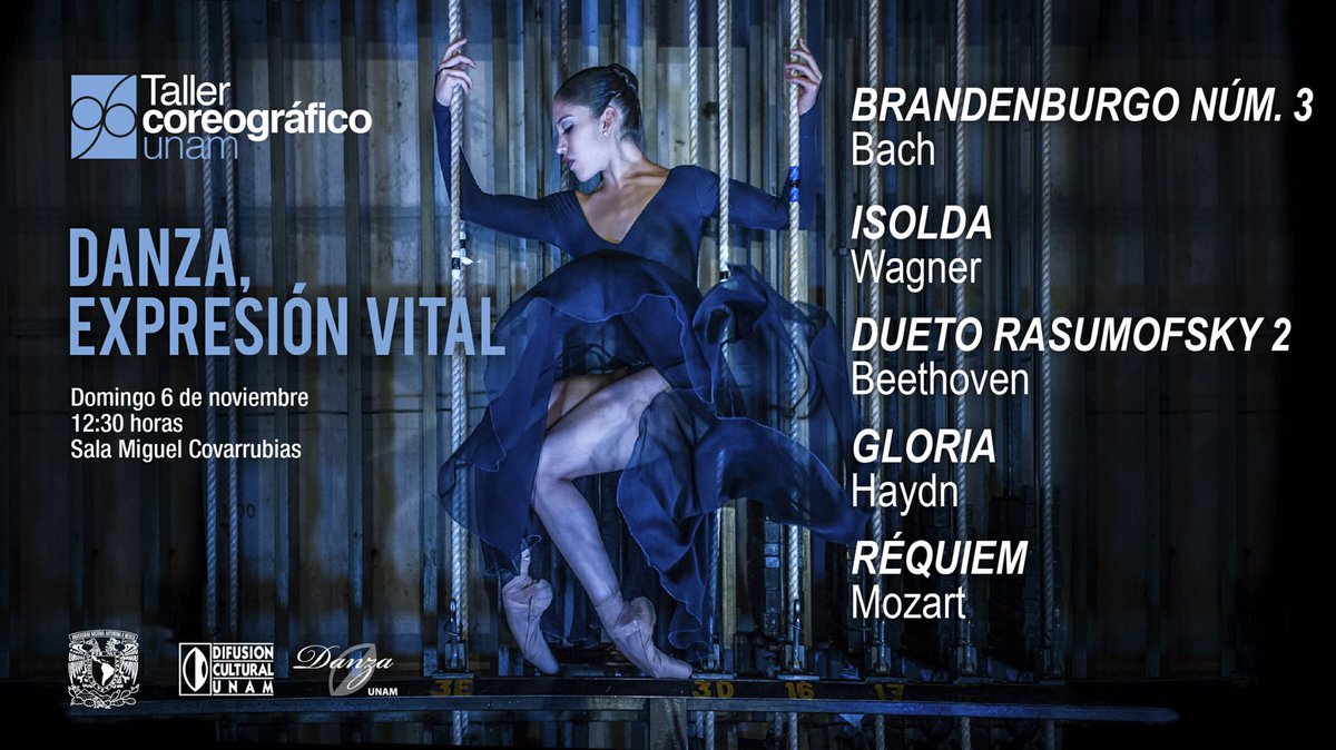FIUNAM_MX's tweet photo. Mañana el @tcunam presenta #DANZA Expresión Vital.
Tenemos pases dobles para nuestros amigos 🙌.
@CulturaUNAM https://t.co/wS0qgWggYW