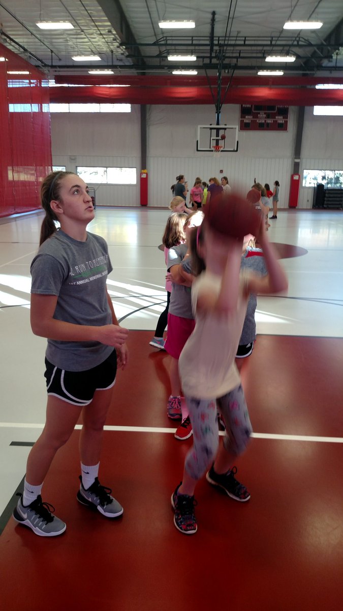 1st day of K-6 skills &amp; drills this morning at the HWC! High school players did an amazing job coaching them up! Our culture is growing!