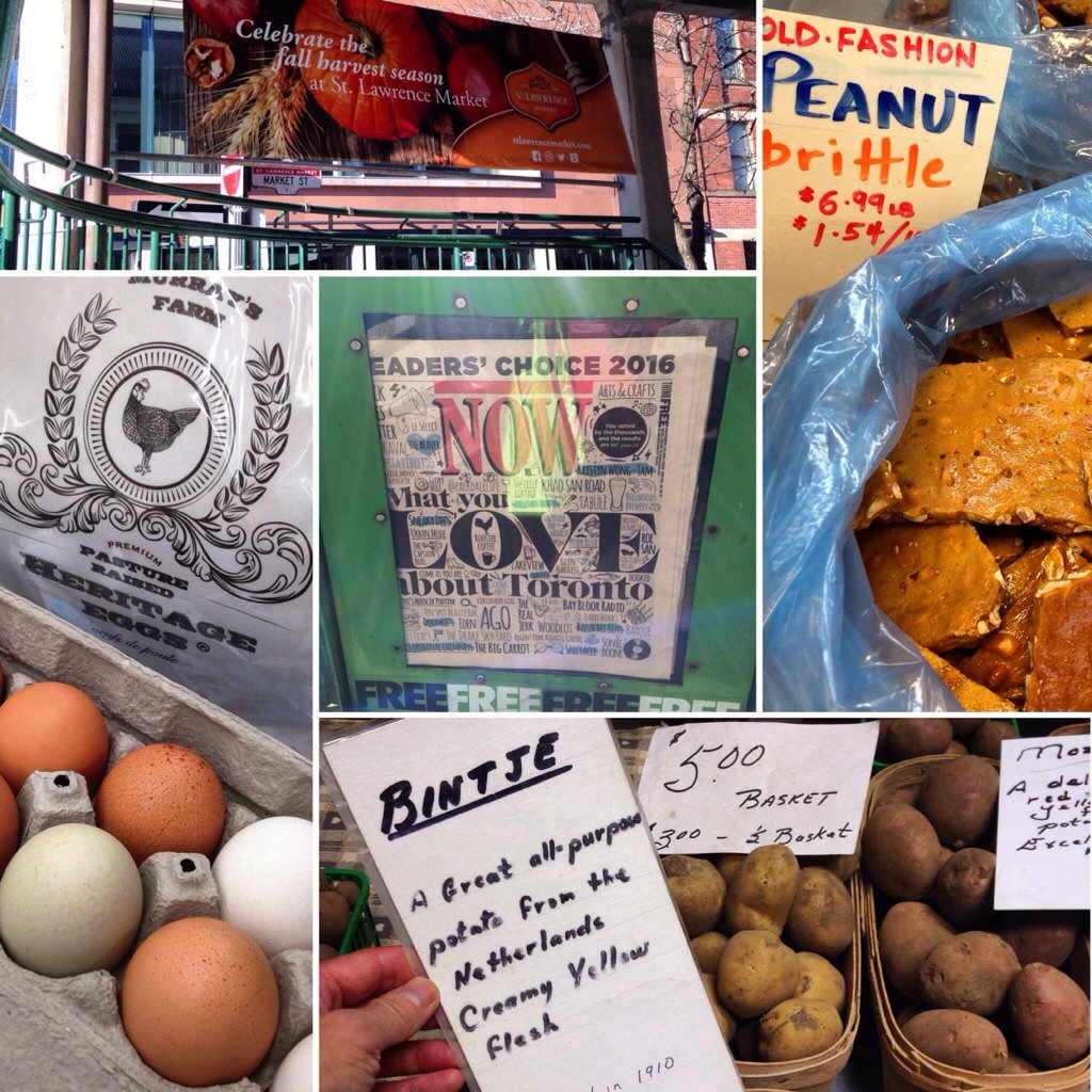 ATasteofWorld's tweet photo. What I luv about #Toronto @nowtoronto? Glory finds @StLawrenceMarket #MurraysFarm eggs at @SchefflersDeli et al https://t.co/VgsnpzRKse