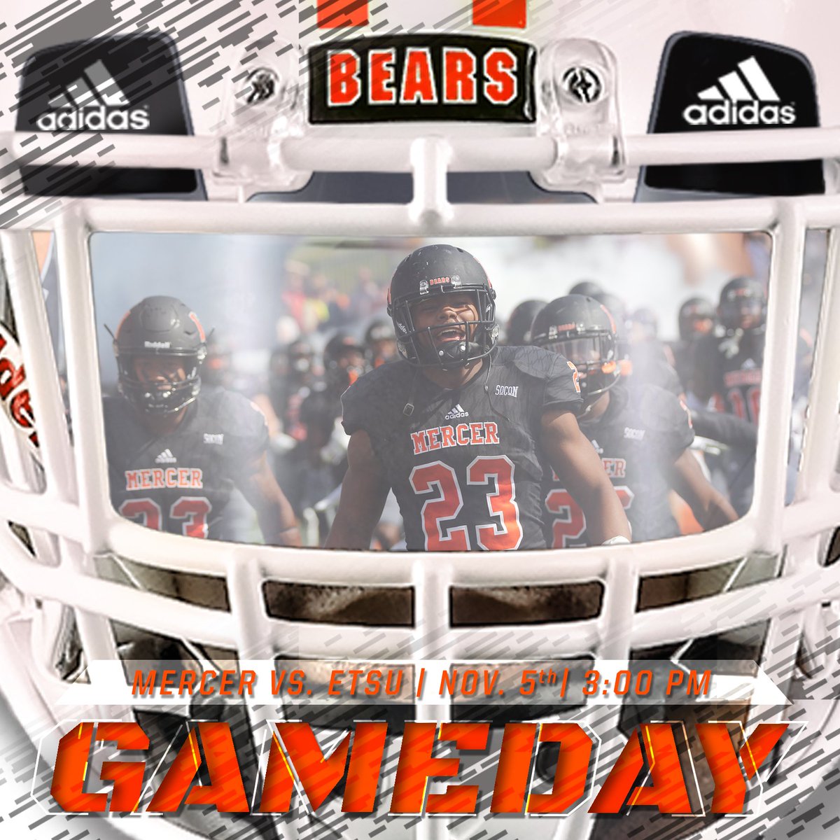 Get up Mercer fans it’s Homecoming in the Den! Don’t miss the Bears take on ETSU at 3 PM. You can follow along at mercerbears.com!