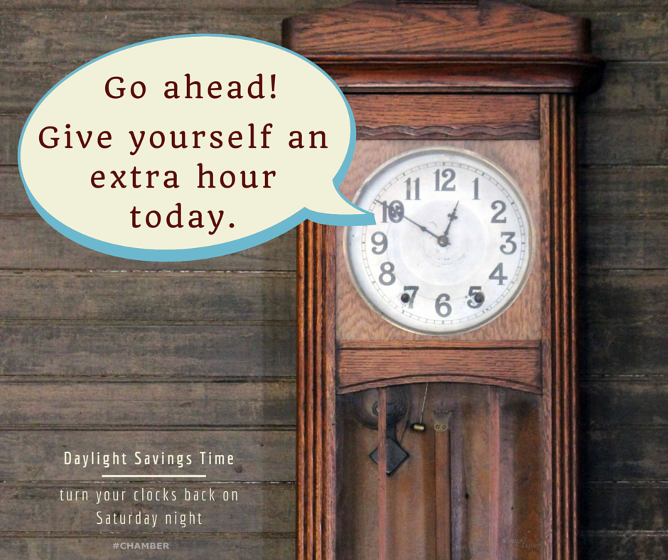 VistaChamber's tweet photo. #TurnBackYourClock #DayLightSavingsEnds #ExtraHourOfSleep https://t.co/SC8hkmEEMu