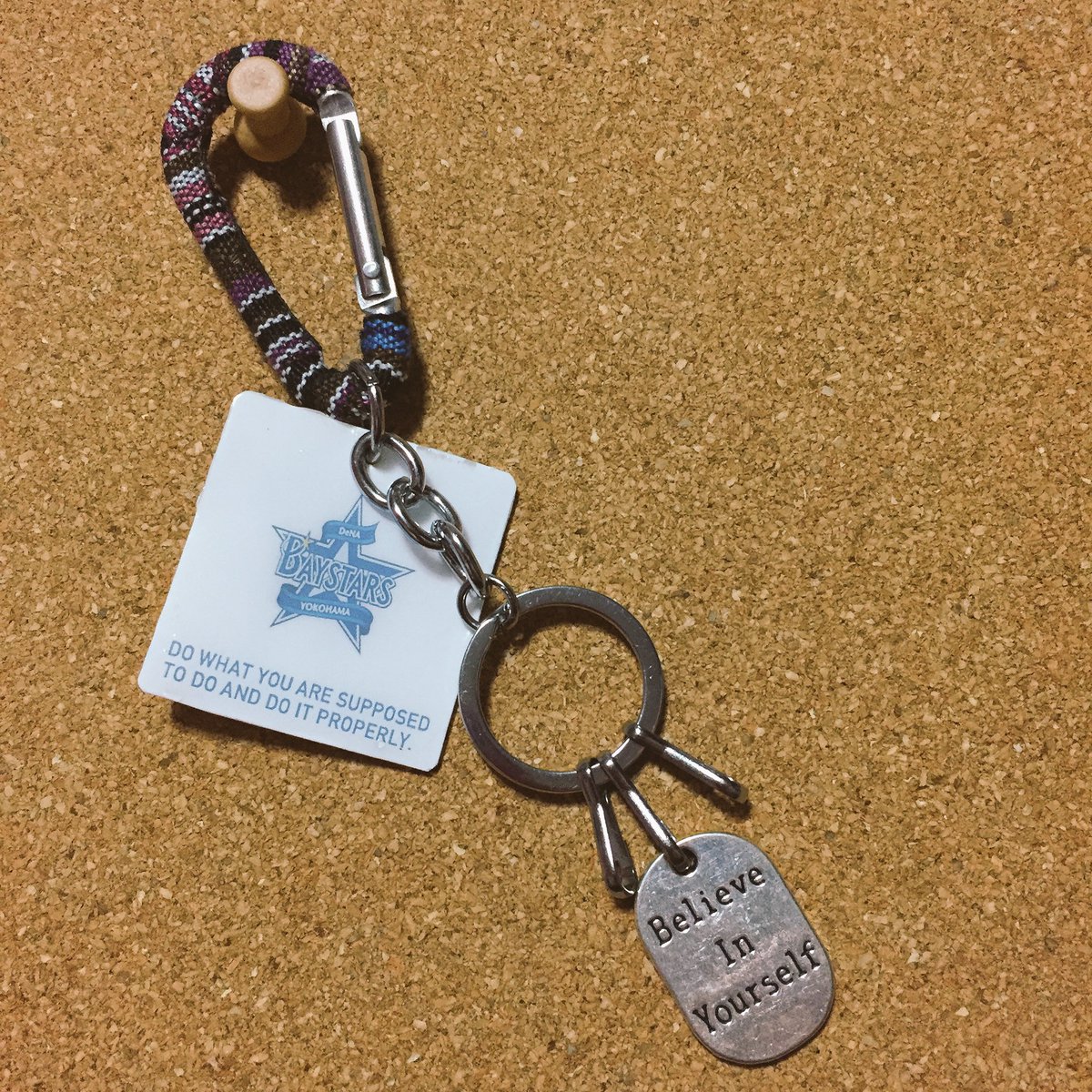 瀬音 出来た 柴田くん仕様の なんだろ バッグチャーム キーホルダー なんかそんなやつ ポイントはbelieve In Yourself ٩ ۶ プロ野球クラフト部 プラ板 Uvレジン Baystars