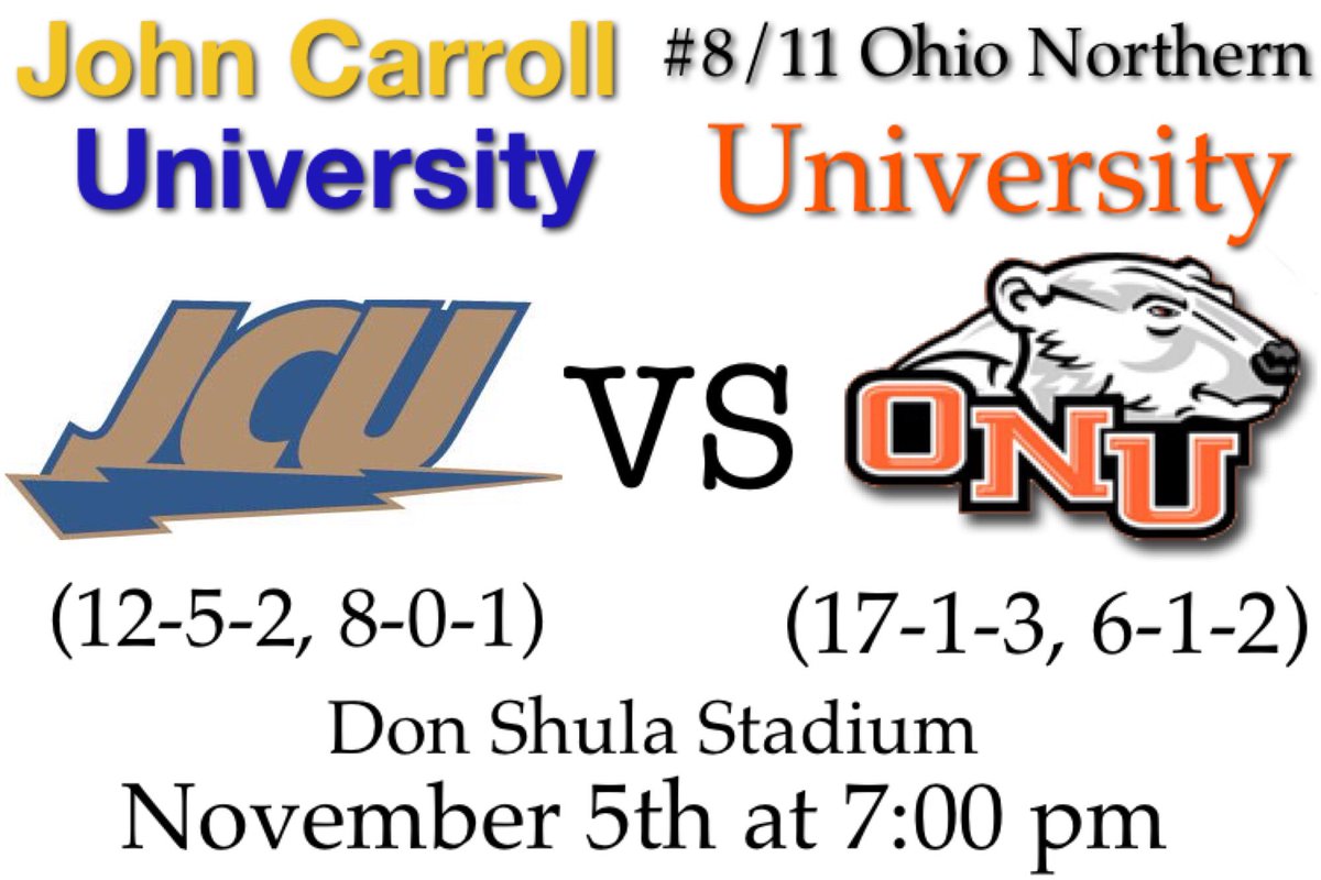 jcumenssoccer's tweet photo. ⚽️ JCU vs @onumsoccer
📍 The Shu
🕖 7 pm
🌙 55 F
📺 https://t.co/IIXbH0lDqk
#️⃣ #OACTitleRun https://t.co/AmYNu3Lx1w
