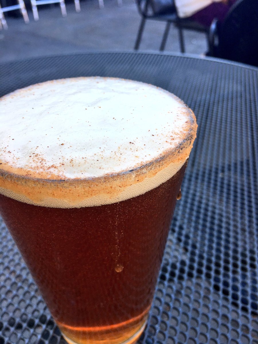 CherithAndes's tweet photo. Mine has a cinnamon-sugar rim. What does yours have? #PieInAGlass #Pumpkin @AviatorBrew https://t.co/2oJPd1DVRf