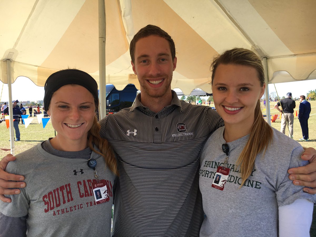 SCHSL's tweet photo. Thank you to our health and fitness pros from USC! #SCHSL #XCFINALS16 https://t.co/r22jzdgR6K
