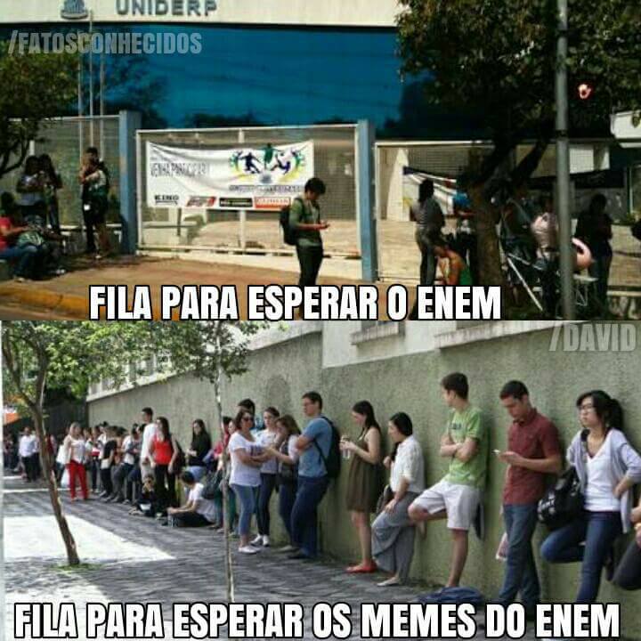I7Gabriel's tweet photo. Hj foi o dia de dois tipos de pessoas #Enem2015 #AprendiNoEnem #ShowdosAtrasados https://t.co/g2Mw6OBjrL