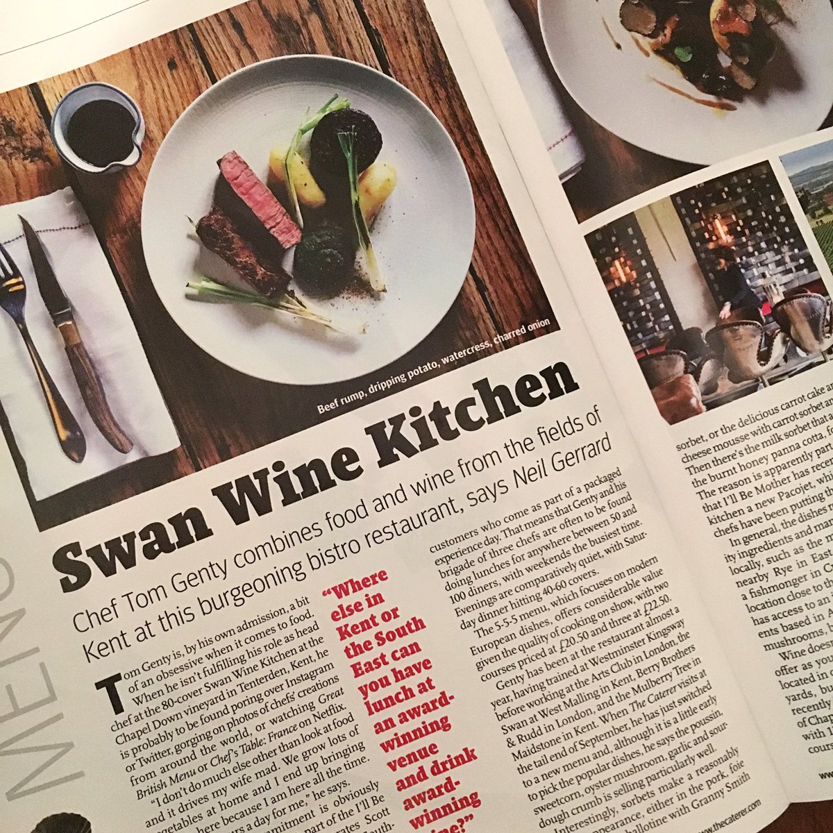 Where else can you get award winning food and award winning wine? Big plans coming with <a href="/GentyTg/">Tom Genty</a> leading the way #michelin #chapeldown