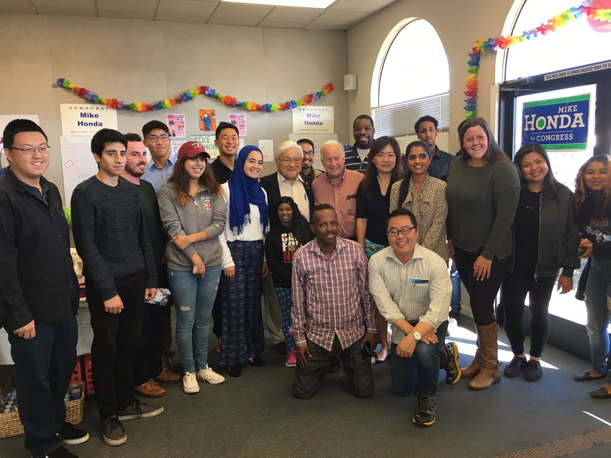 Great to see a packed office full of GOTV volunteers in our Cupertino Office! #CA17