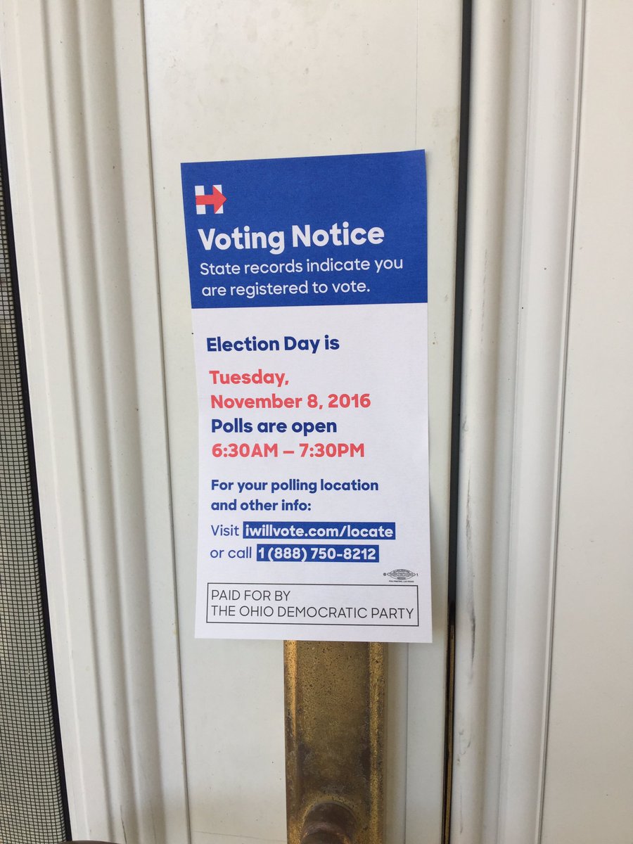 wendybird75's tweet photo. Greatest invention in canvassing since door hanger! Like self-adhesive stamps--game-changer! #ImWithHer #OHTogether https://t.co/uCX3bLH2Vb