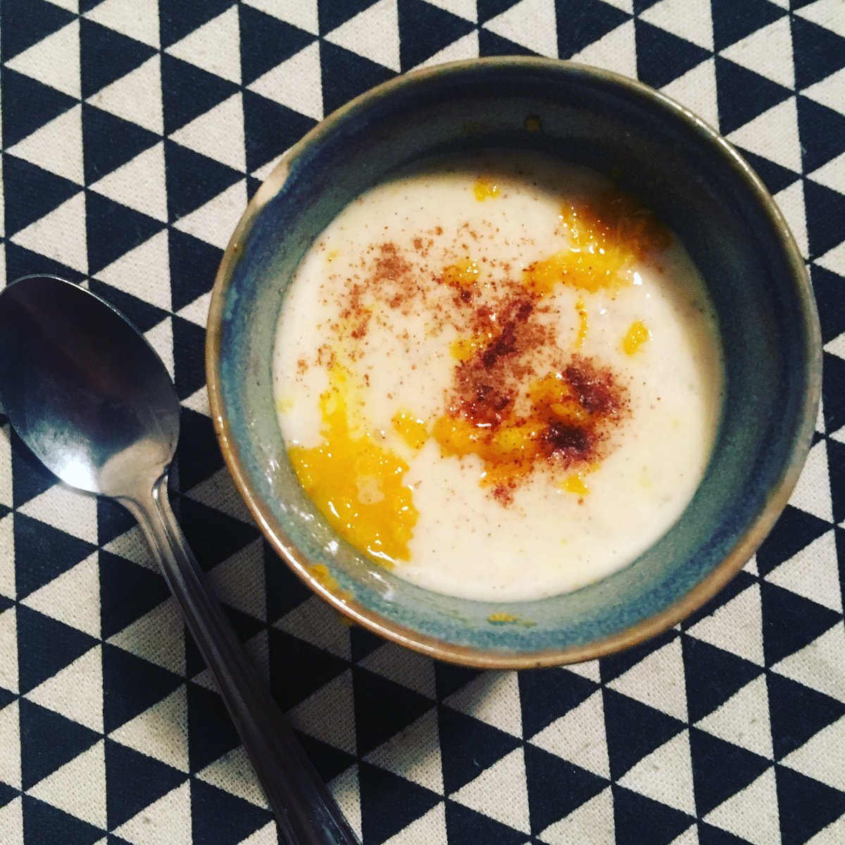 Llioangharad's tweet image. Rice pudding with lemon, cinnamon and orange - Happy #BonfireNight