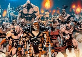 GeneralKintaro's tweet image. For the Shokan! 
@GeneralKintaro -
General Kintaro🐾🐾🔥 @FourArmsWarrior -
Prince Goro 
&amp;amp; ______ - Sheeva 

👊👊👊👊🐲🔥