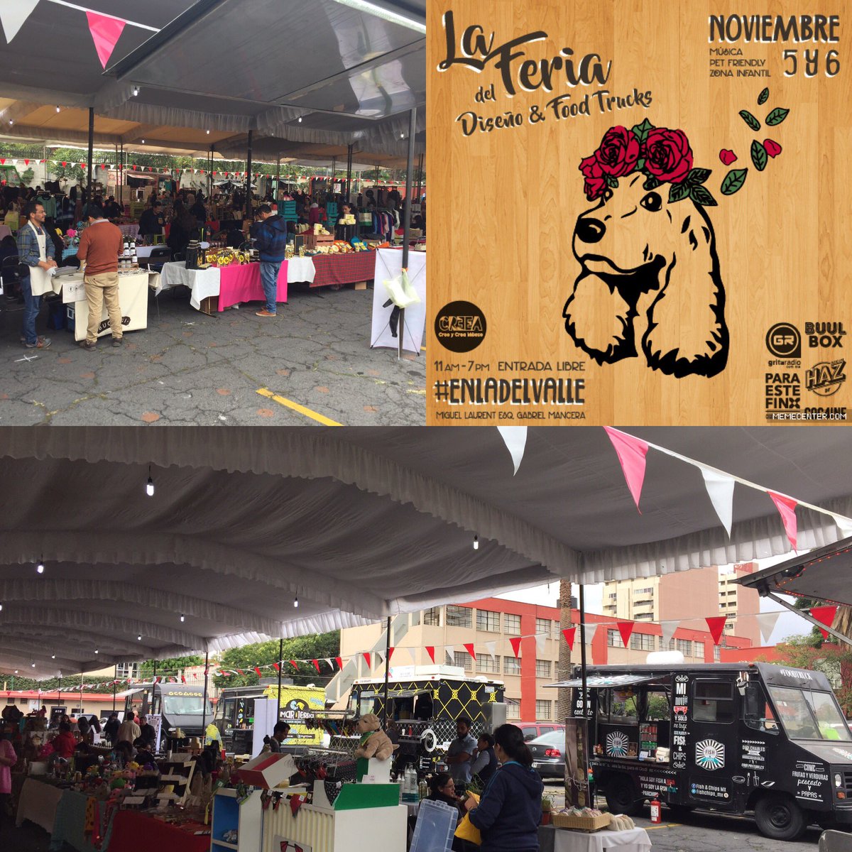 Ya llegamos! 🍴Hoy y mañana de 11:00 a.m. a 9:00 p.m. Bazar de diseño y foodtrucks. #ladelvalle <a href="/paraestefin/">paraestefin CDMX</a> <a href="/gritaradiomx/">Gritaradio.com</a> I❤️🐟&amp;🍟
