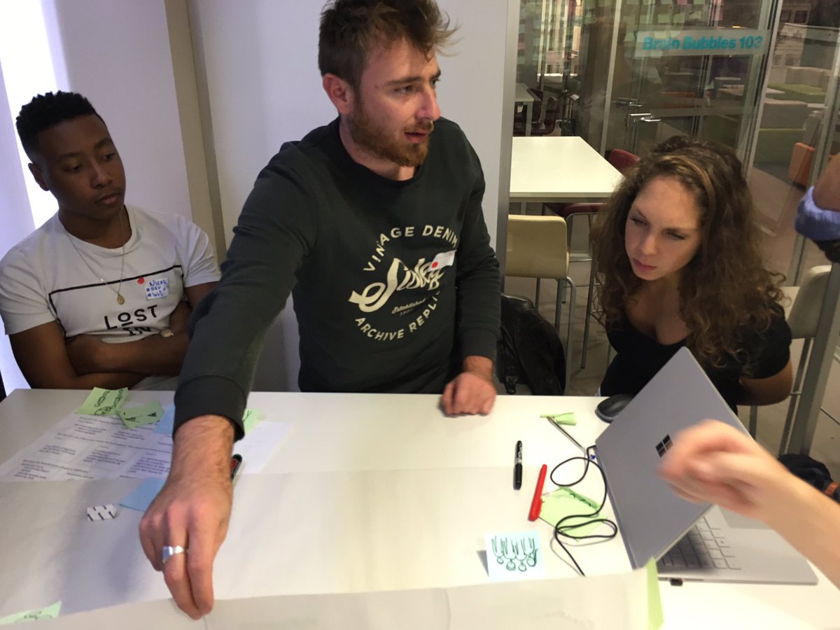 NicoMontanard's tweet image. L'étape du Story Board de projet #designthinking #SwitchUpChallenge #Rencontres #Marseille