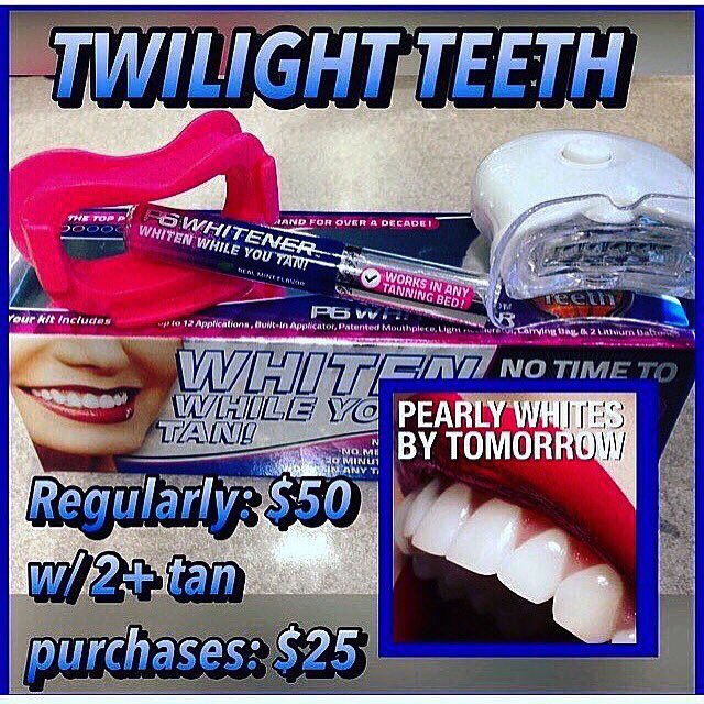 TropicalTanGRLK's tweet photo. Whiten while you tan! •no rinsing •no messy trays •20 minutes or less •works in any bed •p6 light included 😱 #twilightteeth https://t.co/LJ6Z4pba7P
