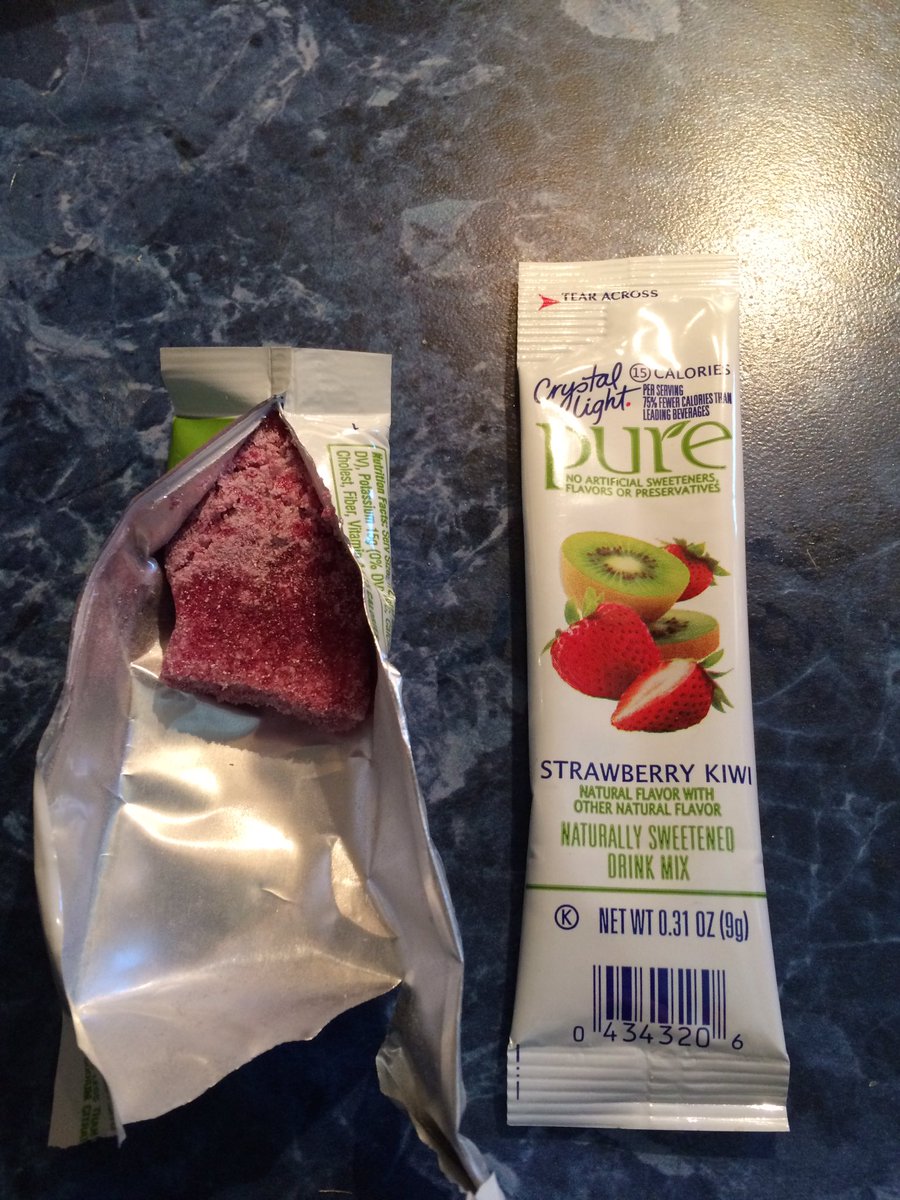 Hey, <a href="/CrystalLight/">Crystal Light</a> I decided to try your new pure flavor packets and was very disappointed because they were all solid as a rock!!