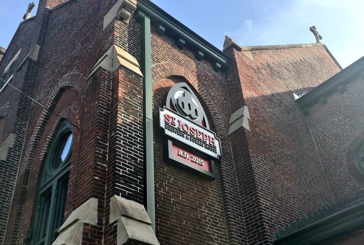 craftbeer's tweet image. We've heard it's haunted. @StJosephBrewery happening now.