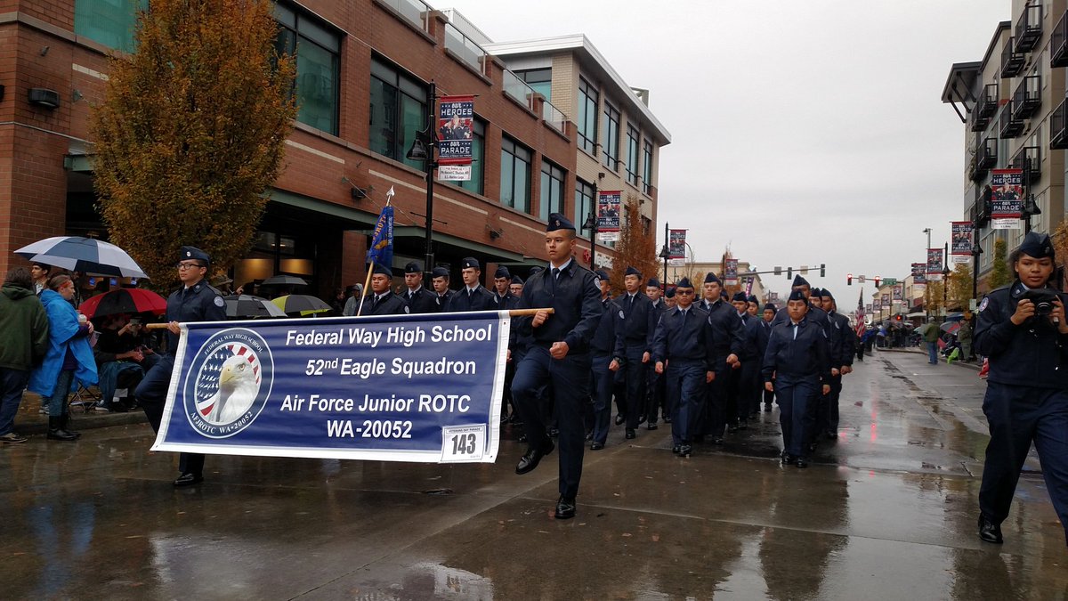 mrdavidbrower's tweet photo. FWHS JROTC honors vets in the Annual Veterans Day Parade https://t.co/WIqmMG7wva