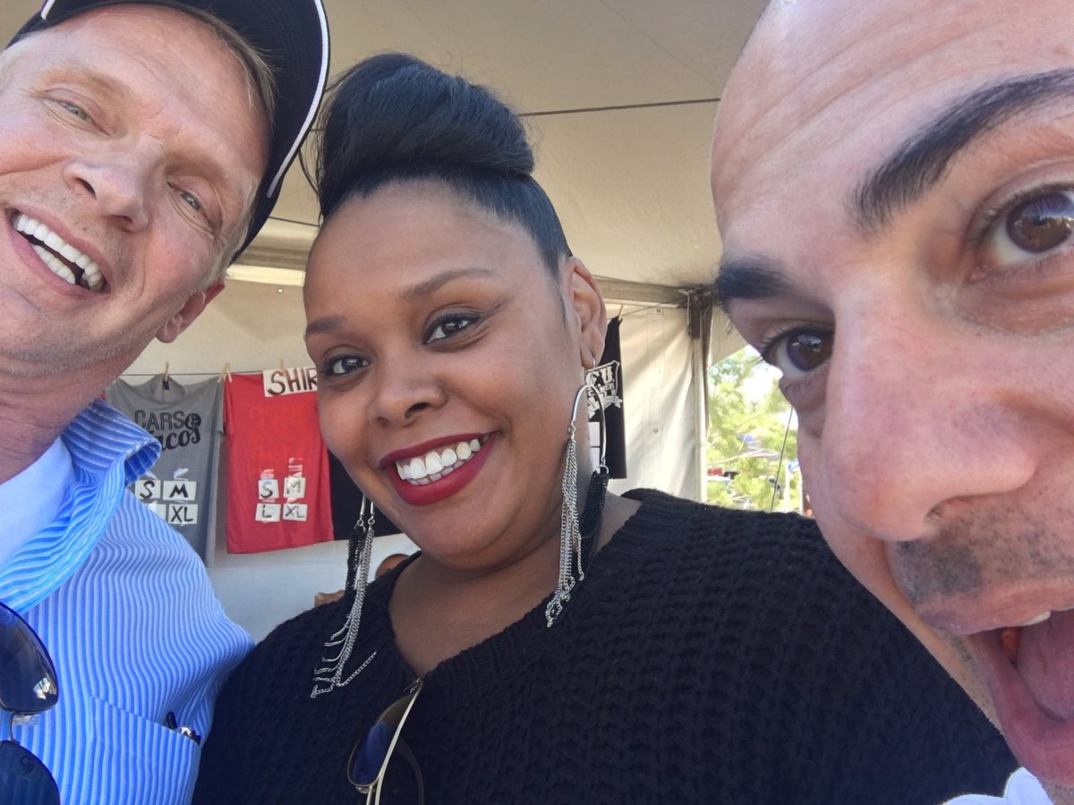 MikeDoria's tweet photo. We are ready to judge the #tacos at #projecttacofestival With @lvweatherguy &amp; @easylivincafe #vegas https://t.co/EnAlPJCwWm