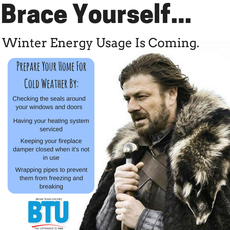 Don't let the cold weather sneak up on you! Prepare your home for winter now! #BCSTX