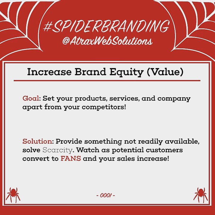 AtraxWeb's tweet image. #spiderbranding