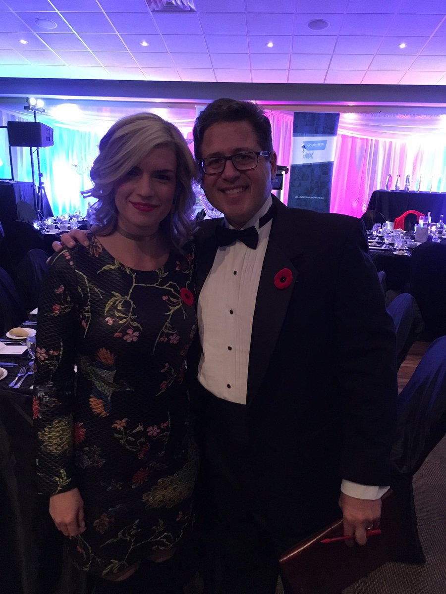KatieRoweCBC's tweet photo. At #VHoF2016 and @KrissyHolmes & @AnthonyGermain look amazing! They're hosting tonight - looking forward to honouring volunteers in NL. https://t.co/FsFy4lPdO0