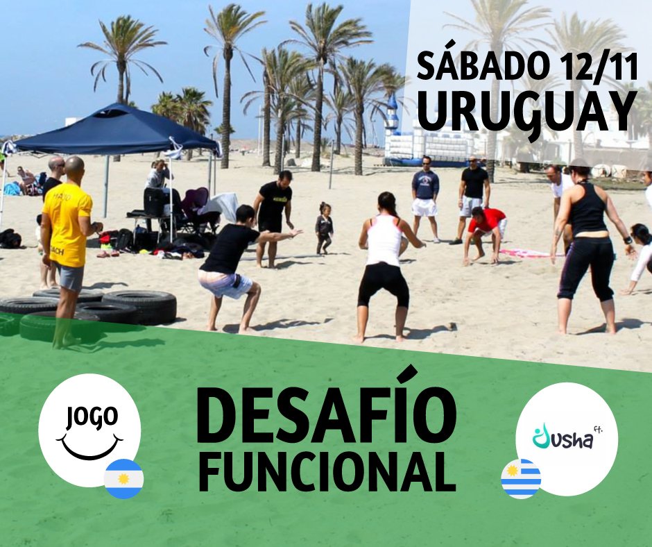 JOGOFUNCIONAL's tweet photo. Llega el #DesafioFuncionalJogoDusha 
Prepara la joguineta SÁBADO 12/11 explotamos Montevideo
#AsiEntrenamos #QueNoSoloTuCuerpoSientaElCambio https://t.co/P2ANMFsbK1