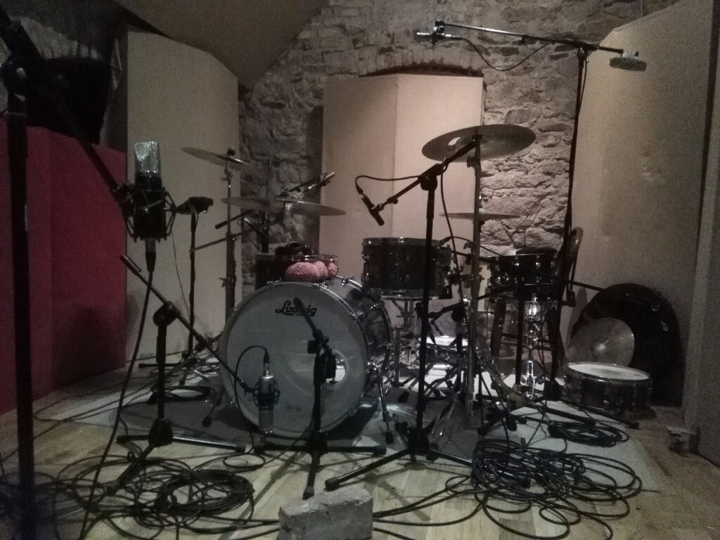 braindonation's tweet image. Day 1 complete of recording our new EP at Hellfire Studio. sounds awesome!  #AudioRecording #SABIAN #ludwig #Dublin
