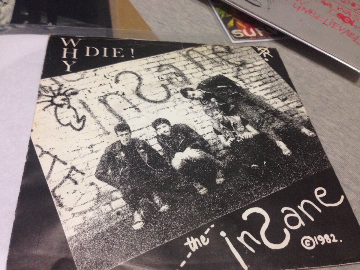 maxrecordroom's tweet photo. #TheInsane- Why Die. 82. #UKpunks Good stuff. Members went on to join #FluxOfPinkIndians- liner notes state as the TRUE Insane. #punk https://t.co/c2k3gzP5LO